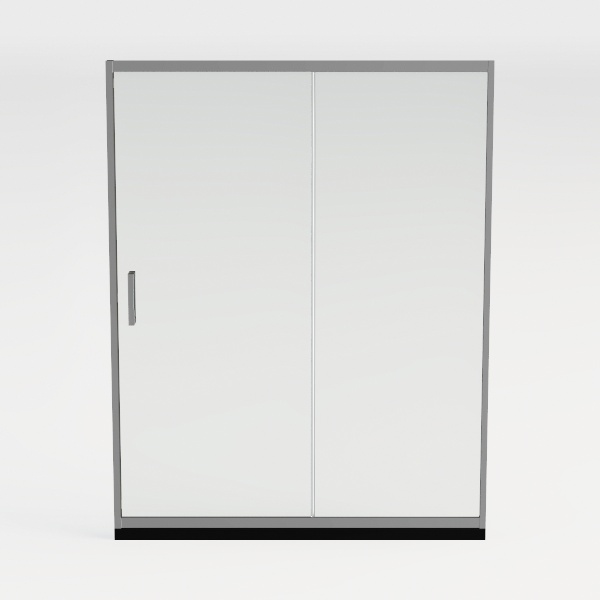 DELAVIN 56-60 in. W x 59 in. H Frameless Bathtub