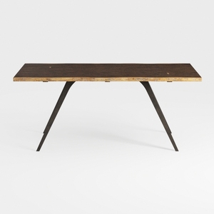 SIMPLIHOME Lowry Desk - 54-Inch Wide Solid Acacia