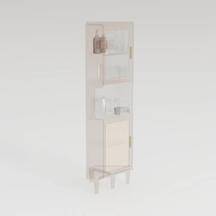 CHUWELL White Corner Cabinet, 67'' Tall Corner