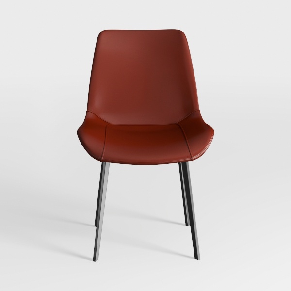 Carbon Steel Leg Kitchen Dining Chairs Micro