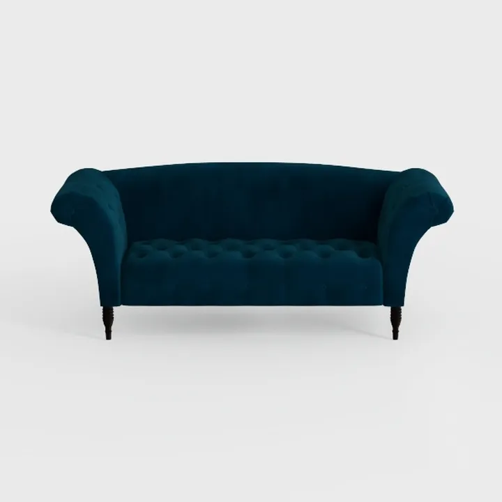 Upholstered Chaise Lounge with Right Armrest