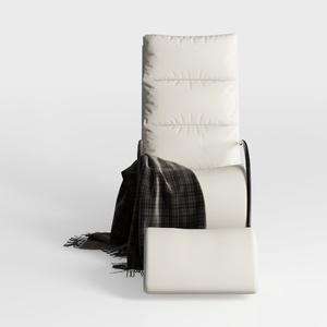 SONGMICS Sedia a Dondolo con Braccioli in Legno di Betulla, Poltrona a Dondolo con Poggiapiedi Regolabile in 5 Posizioni, Max Portata 150 kg, Soggiorno Cameretta, Beige LYY10M