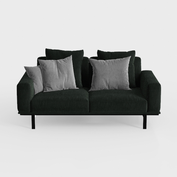 Sofa Couch 97-Inch Teddy Velvet 3-Seat Sofa with