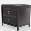 Benjara Benzara Patra Transitional Nightstand Left 45 Degree View