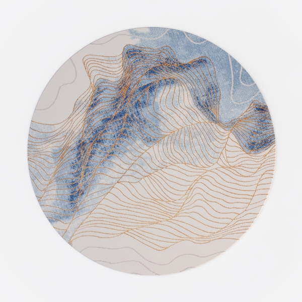 Lahome Moroccan Trellis Washable Round Rugs, Non