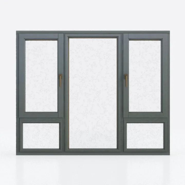 Modern Metal Glass Casement Window 3D Model
