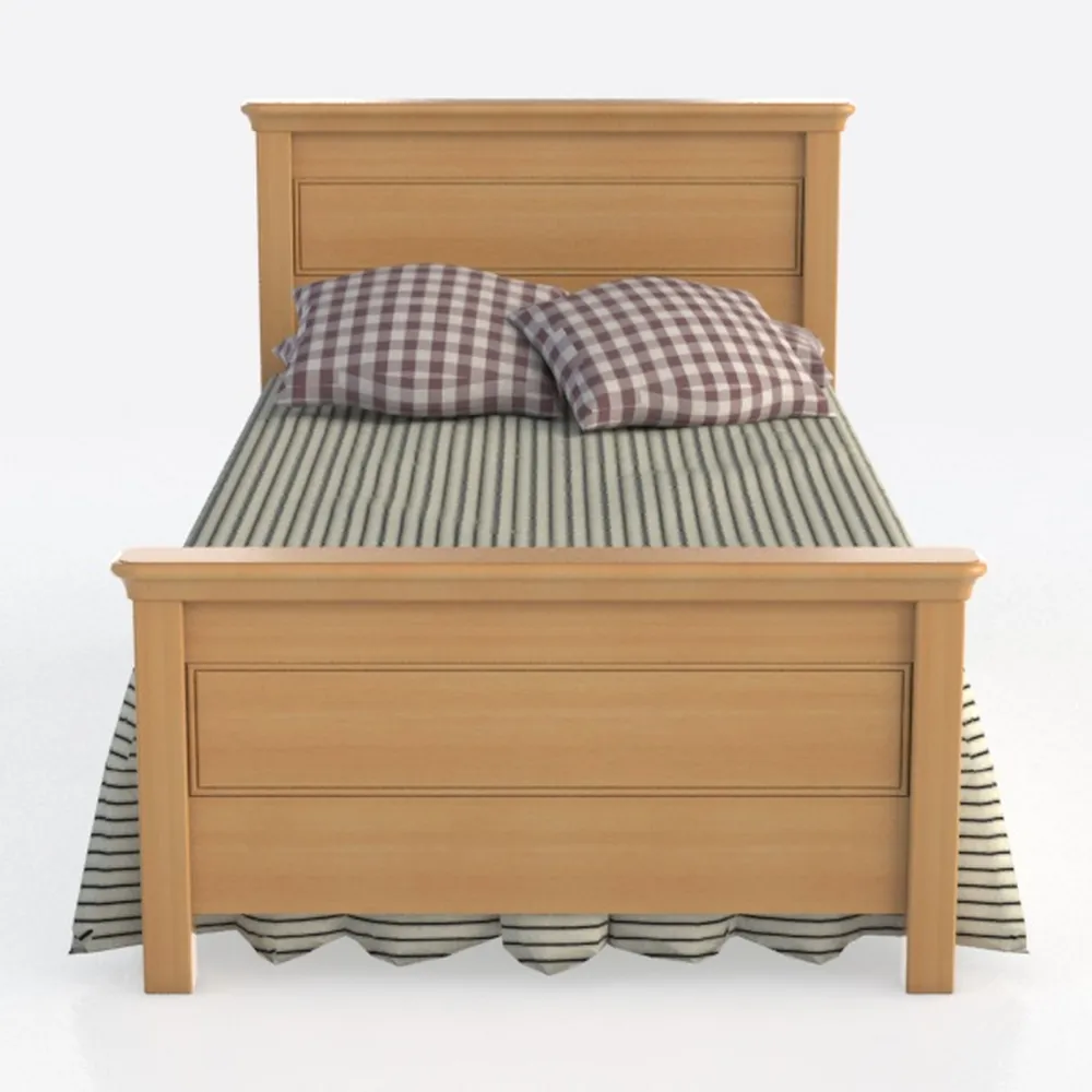 Baxton Studio Malaya Modern Oak Brown Wood Queen P