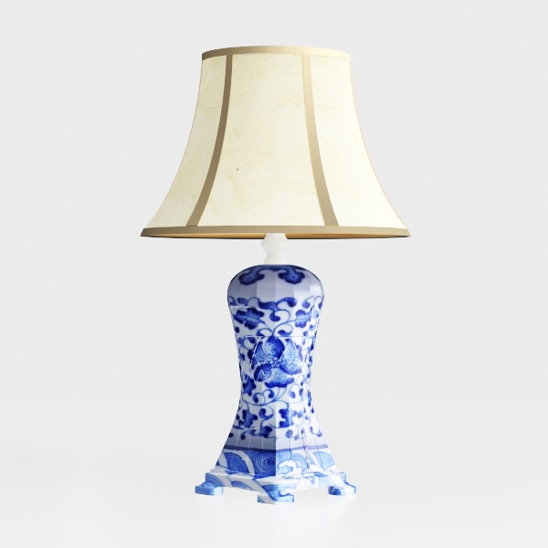 24" Ceramic Table Lamp with 3 Way Dimmable Touch