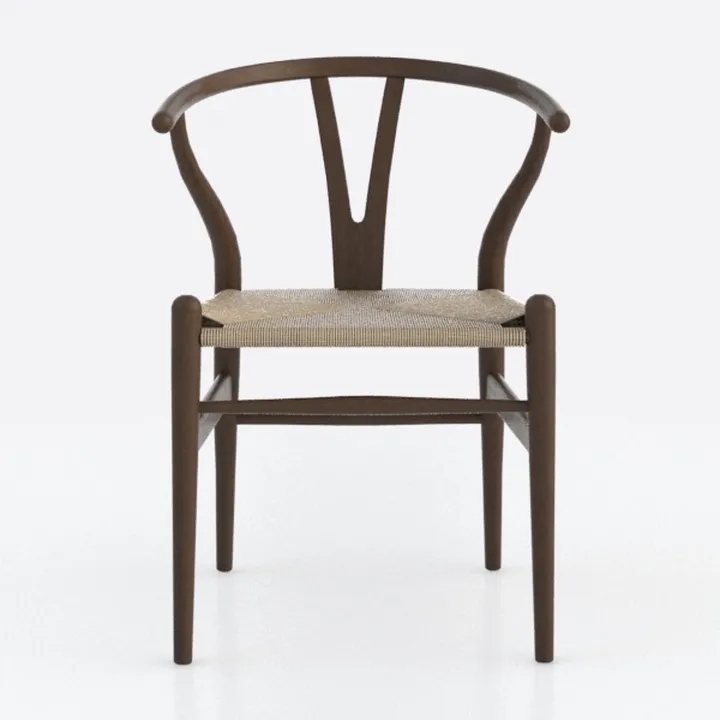 Polynices Wishbone Chair, Weave Solid Wood