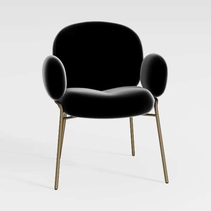 Velvet Dining Chairs Set of 6, Modern Upholstered 
