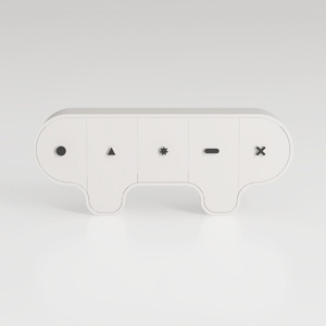 Modern Four-Door Ash Veneer Storage Cabinet with