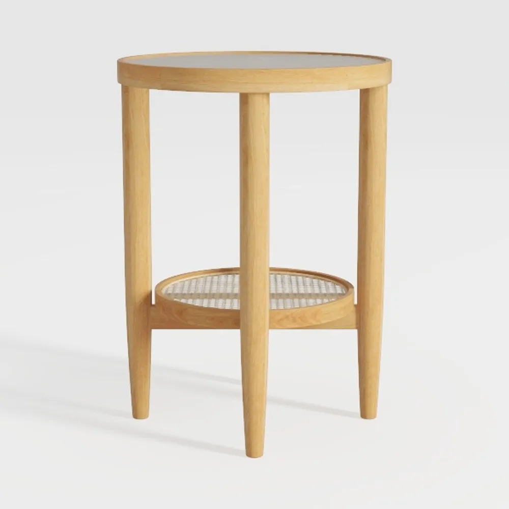 Nathan James Sonia Boho Round Accent End Table, 