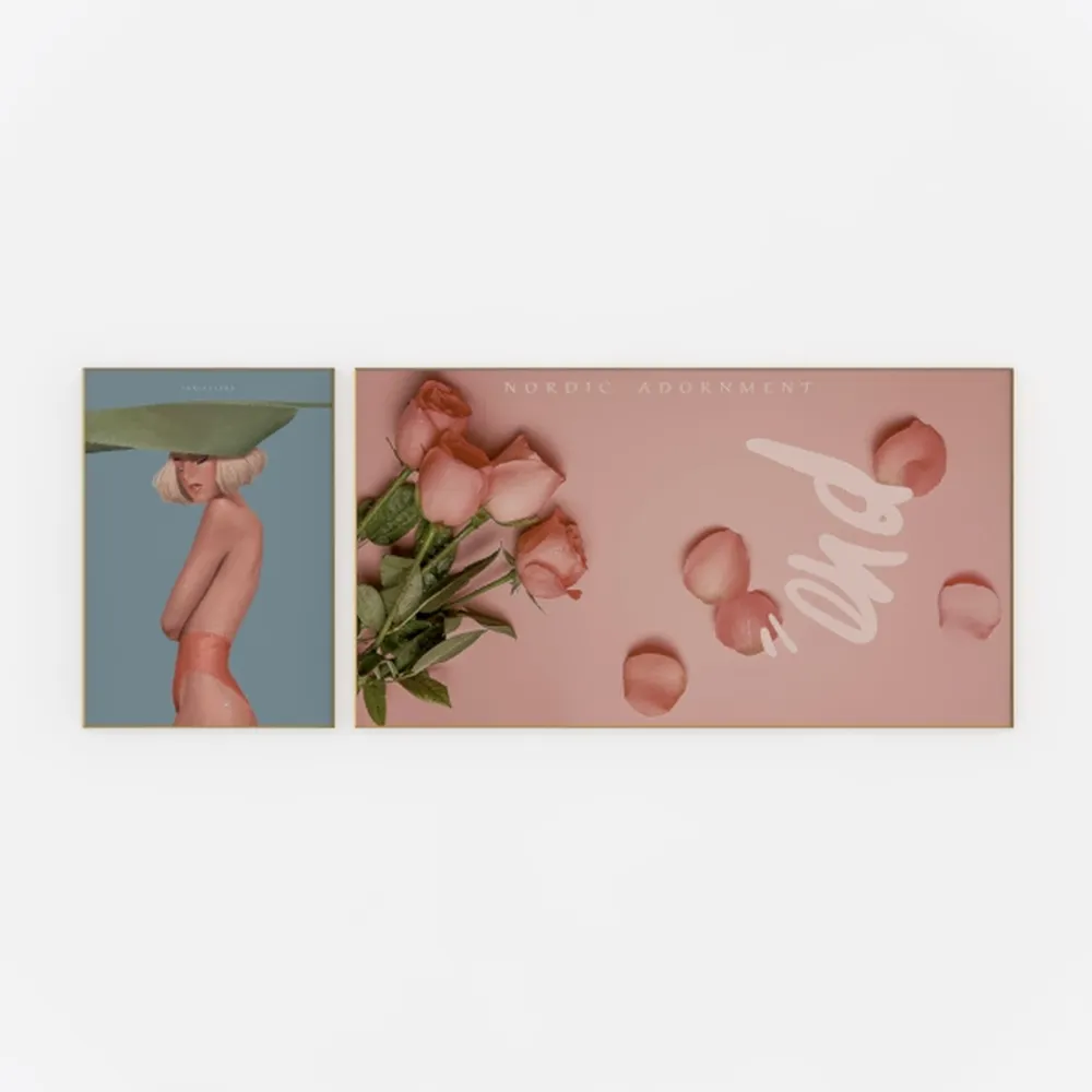 WithHope Pink Peony Perfume Triptych Canvas