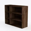 Sauder Miscellaneous Storage 3-Shelf Bookcase/  Left 45 Degree View