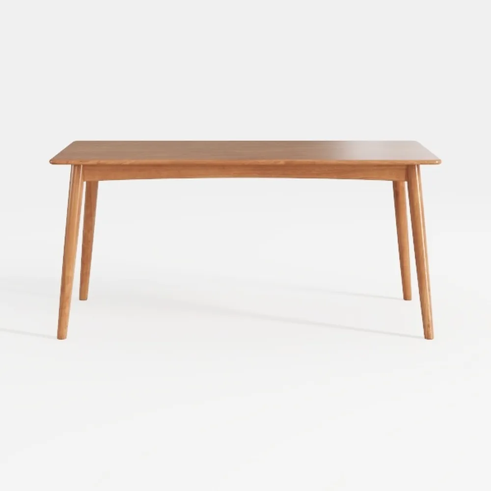 yerealye Solid Wood Writing Desk, Mid Century Mode