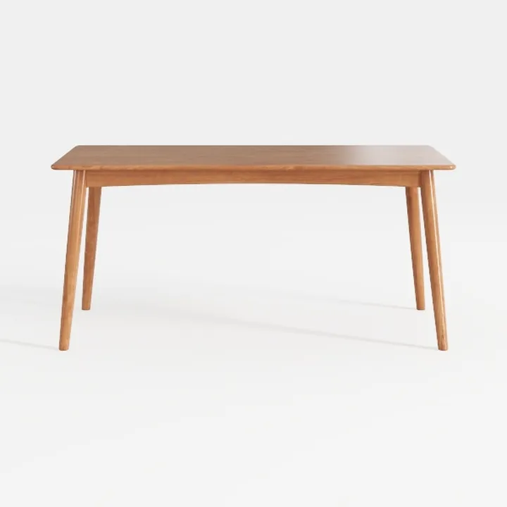 yerealye Solid Wood Writing Desk, Mid Century Mode
