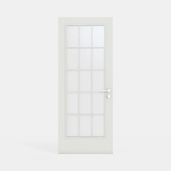 24" x 80" French Interior Door, 5 Lite Tempered 