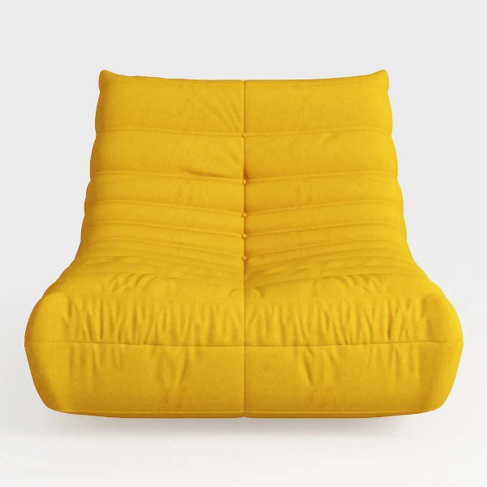 N&V Single Seated Foam Sofa, Armless Floor Sofa