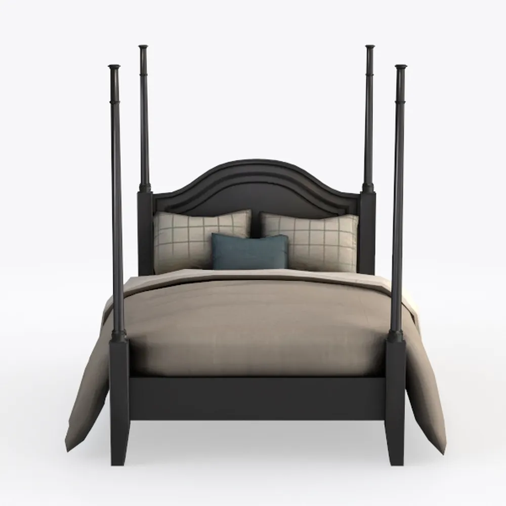 Hillsdale McArthur Queen Metal and Upholstered Can