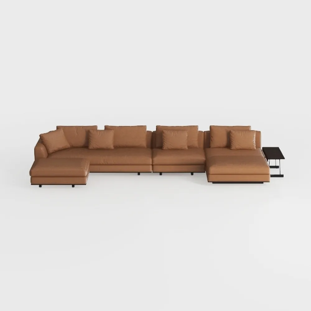Cowhide Combination Sofa Chair, Living Room Office