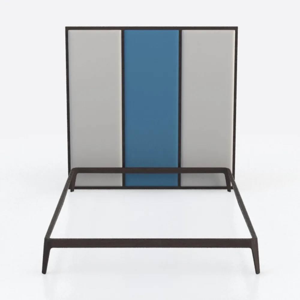 Yocreat Struttura per letto king size, grigio scuro, telaio imbottito in legno a doghe con testiera, facile da montare, contenitore sotto il letto, senza bisogno di molle box 150 × 200