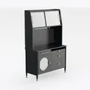 DICTAC Bookcase with Drawers and Doors 73.23'' Right 45 Degree View