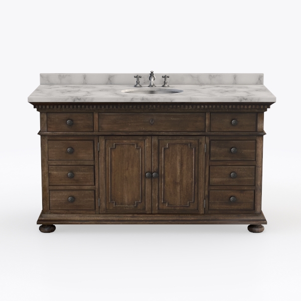 ST. JAMES SINGLE EXTRA-WIDE VANITY SINK