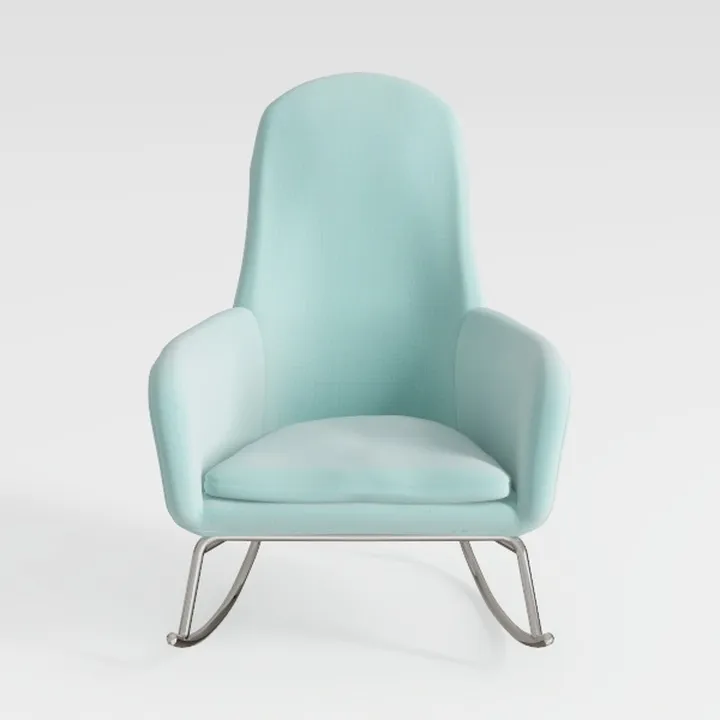 Howard Elliott Scroll Puff Rocker Seating Chair Wi