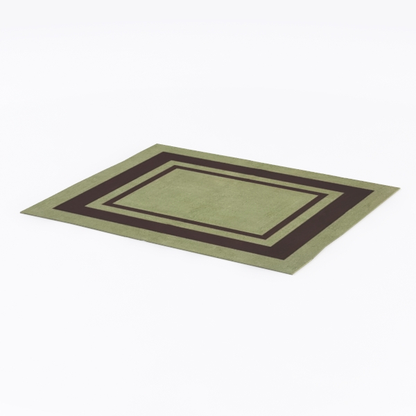 Sweet Jojo Designs  Hotel Green and Brown Collection Floor Rug.
