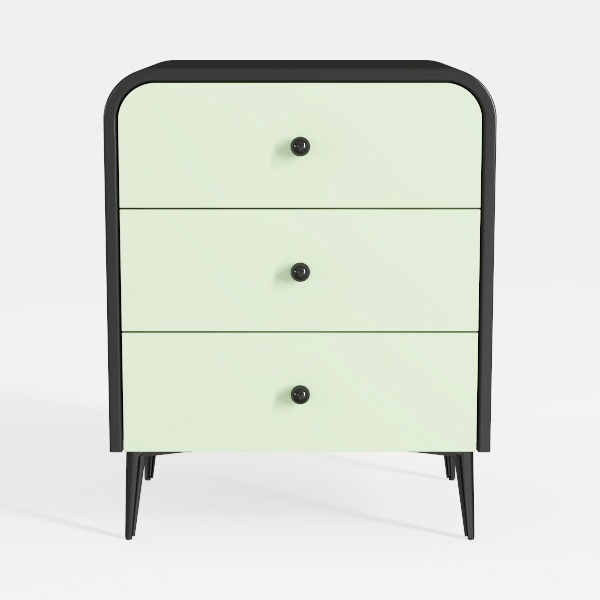 Side Table Bedside Chest Narrow Three-Layer Drawer
