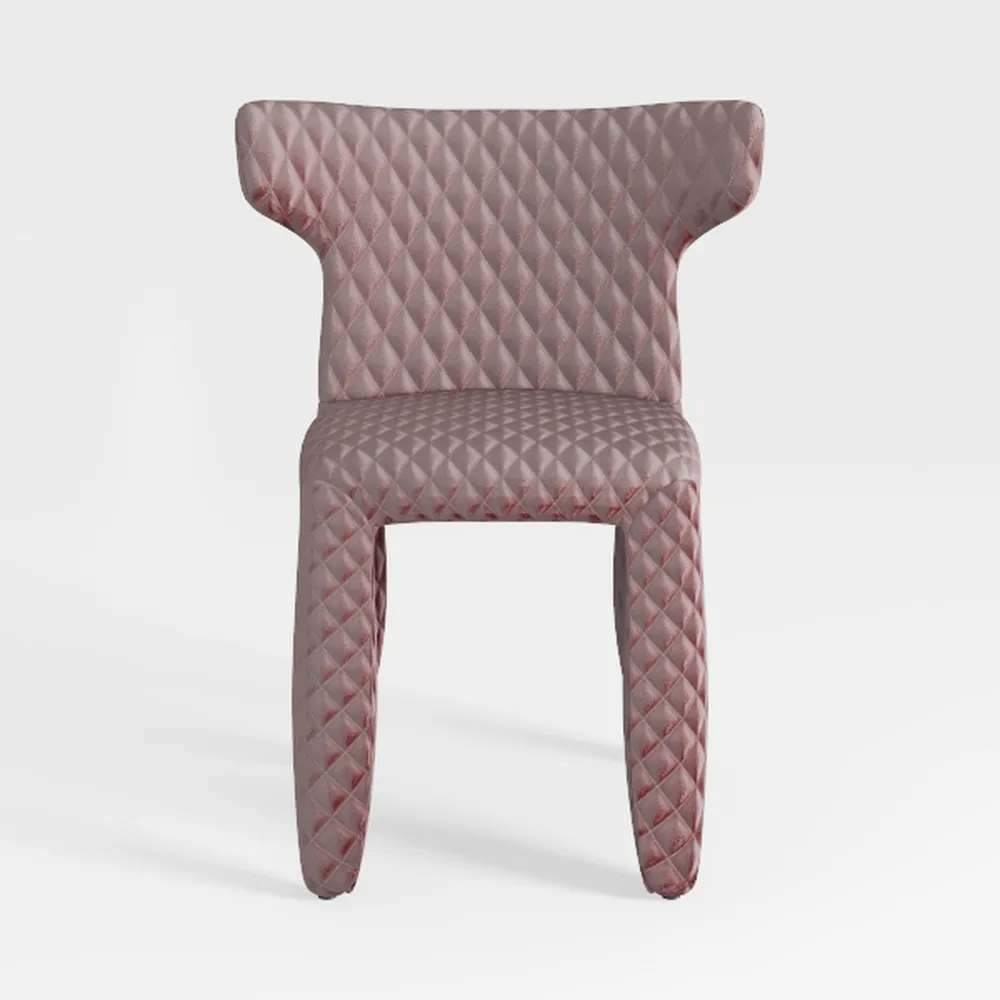 Ted Lapidus Maison - Sedia con braccioli, in cotone, colore: pesca