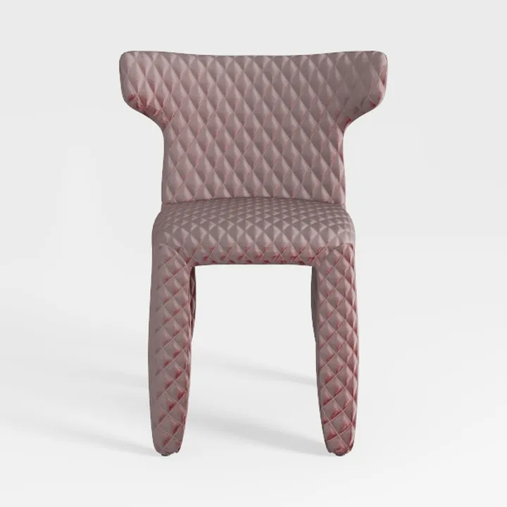 Ted Lapidus Maison - Sedia con braccioli, in cotone, colore: pesca