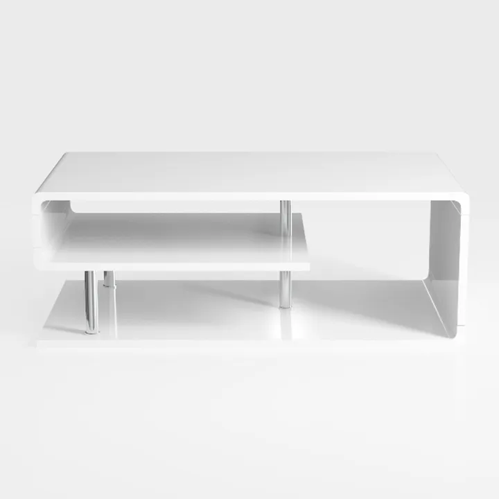 Giantex Modern Rectangular Accent Table with L