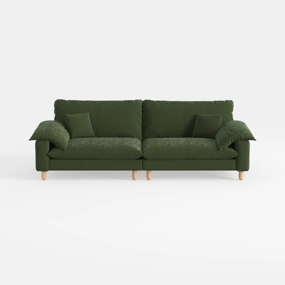 Loveseat Sofa 56" Mid Century Modern Small Couches