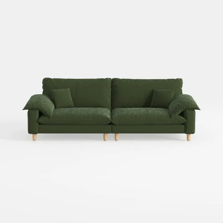 Loveseat Sofa 56" Mid Century Modern Small Couches