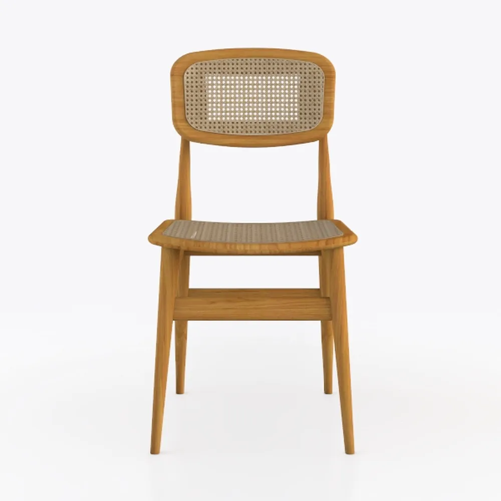 Giantex Rattan Dining Chairs Set of 2, Boho Cane