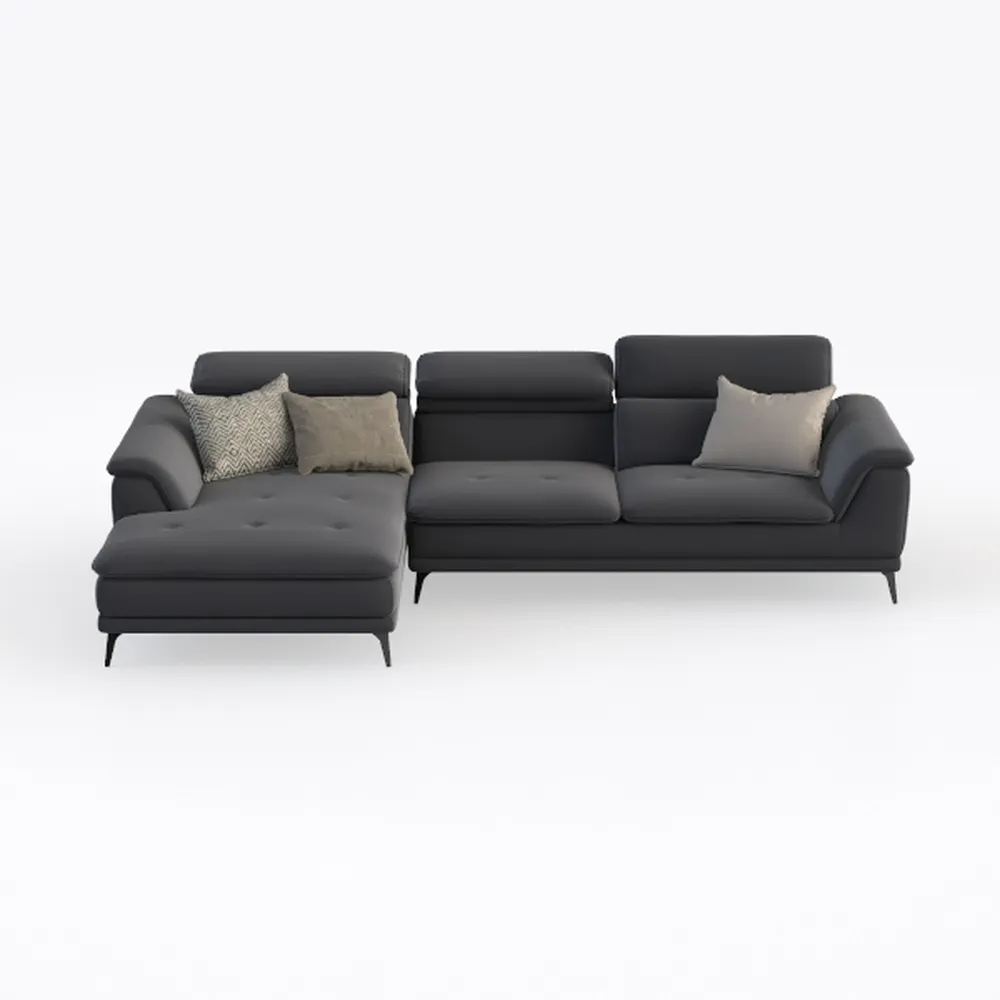 Valencia Pista Geniune Leather Reclining Sectional