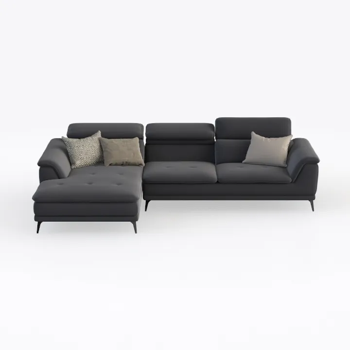 Valencia Pista Geniune Leather Reclining Sectional