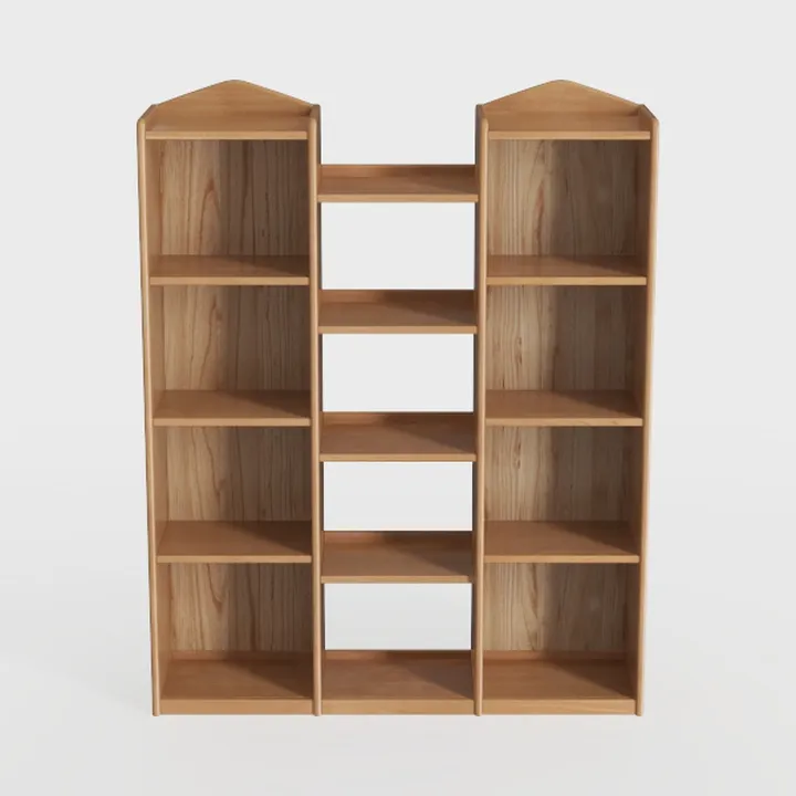 Corner Bookshelf with Storage,7 Tier Corner Shelf