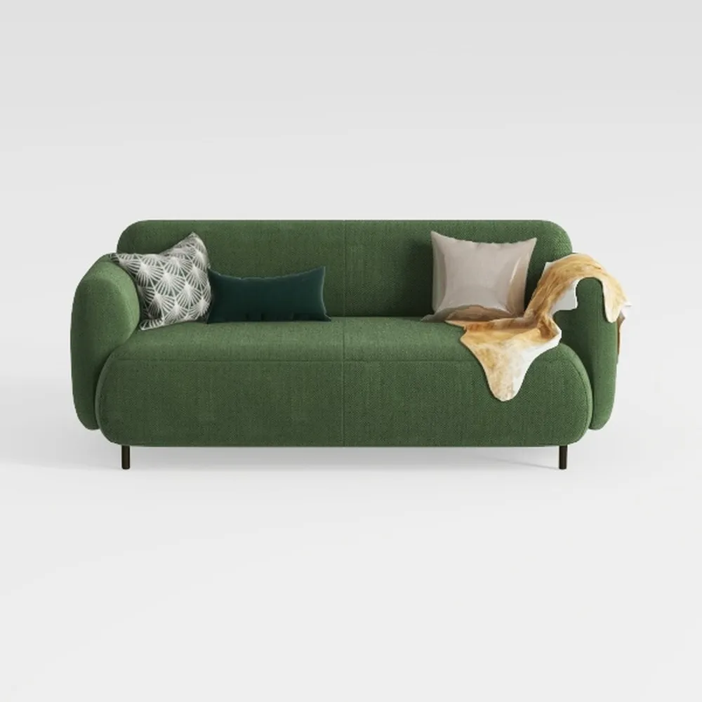 UIXE Loveseat Sofa, 63" Modern Love Seat Corduroy 