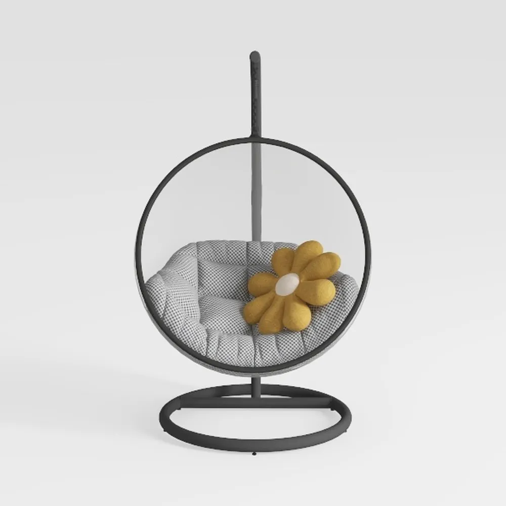 Meridian Furniture 507Black Luna Collection Modern