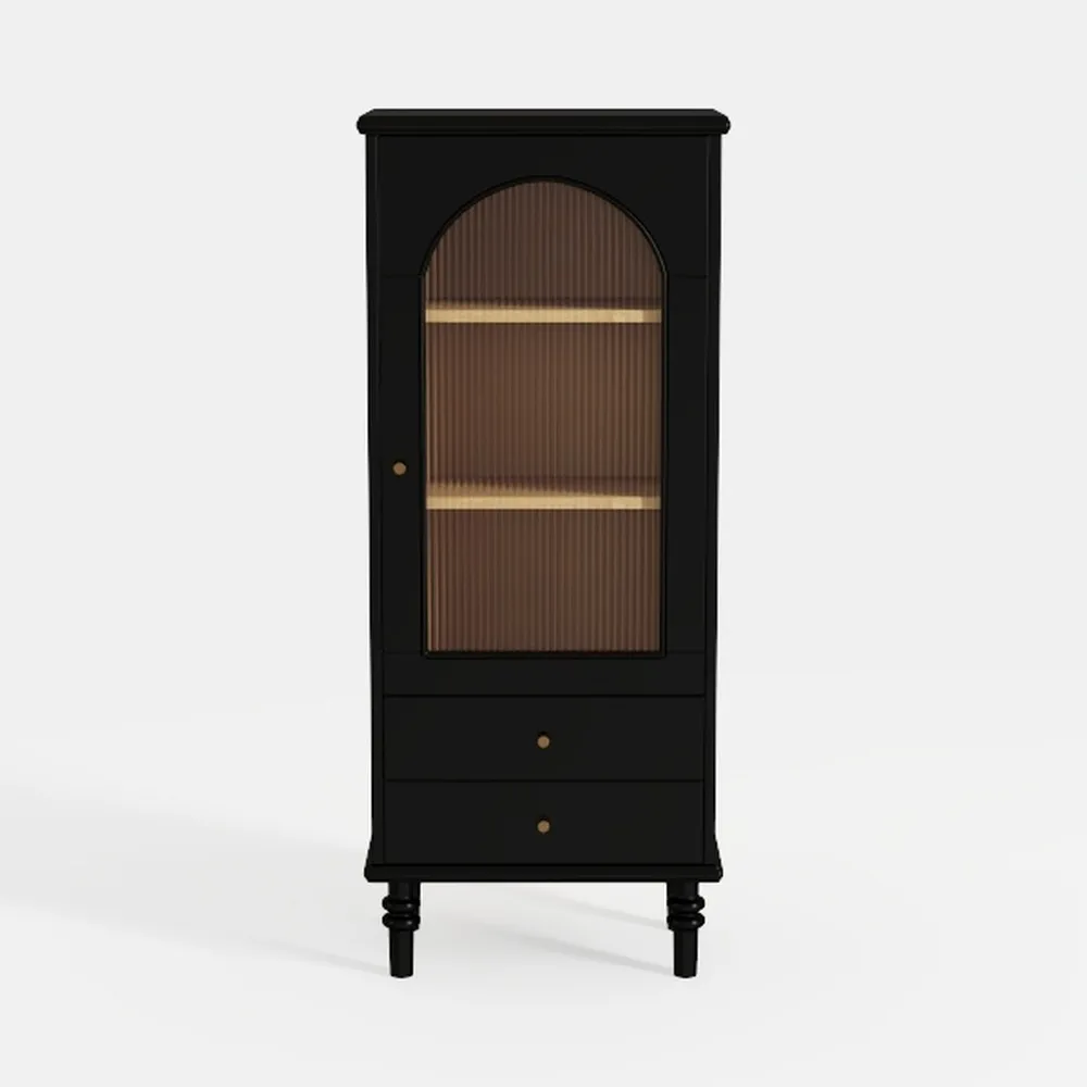 JUMMICO 71" Tall Arched Kitchen Pantry, Modern