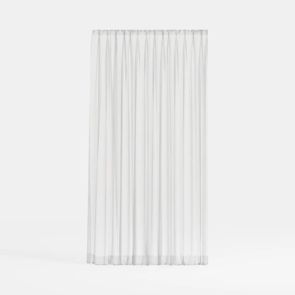 White Linen Blackout Curtains 84 Inches Long 2