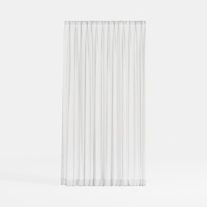 White Linen Blackout Curtains 84 Inches Long 2