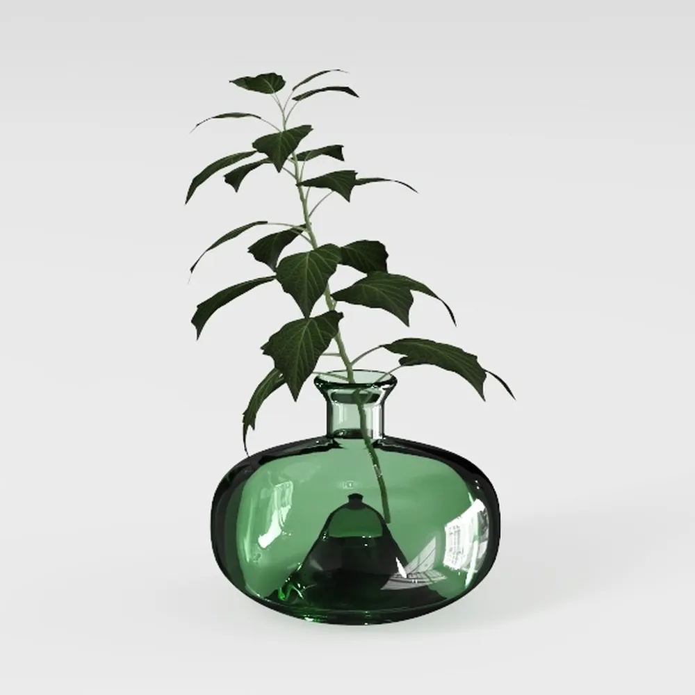 GeLive Short Round White Ceramic Vase Table