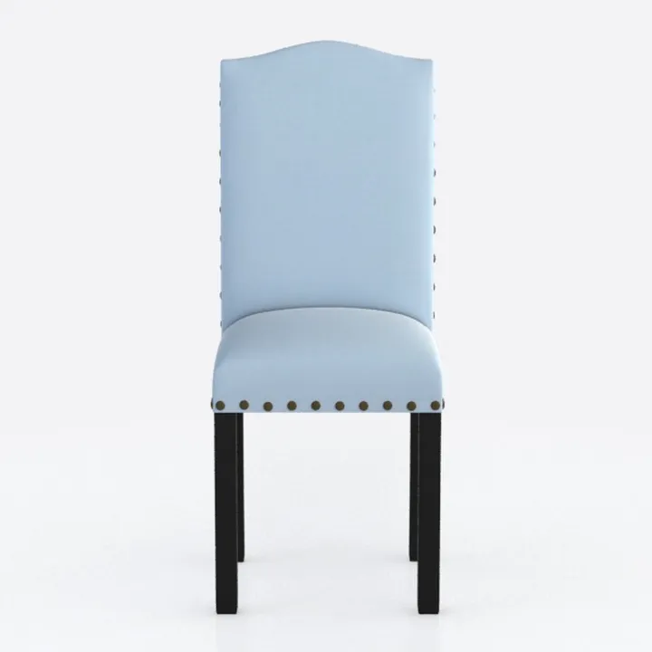 Blue Velvet Dining Chairs Set of 4, Tufted