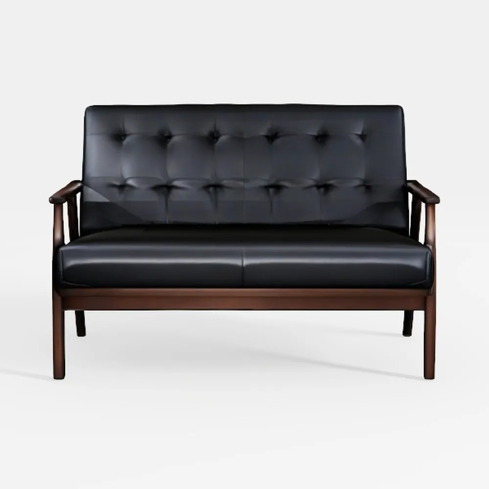 Baxton Studio Mid-Century Masterpieces Sofa, Brown