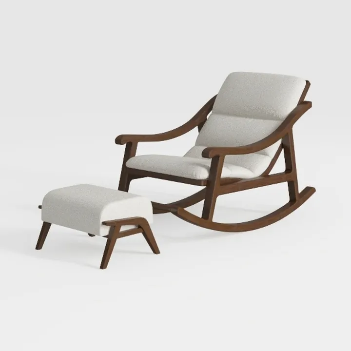 Rocking Chair Nordic Simple Chair Cotton Linen Lei