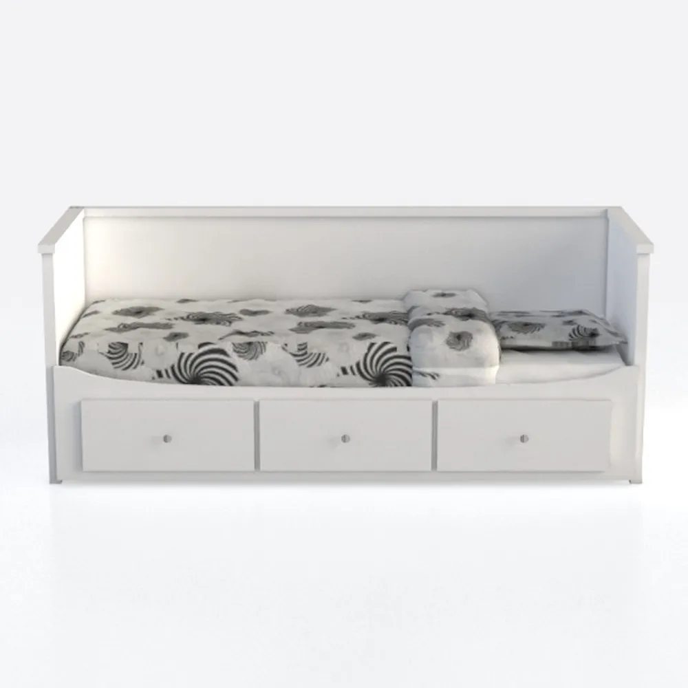 Baxton Studio Libourne Daybed With Trundle White