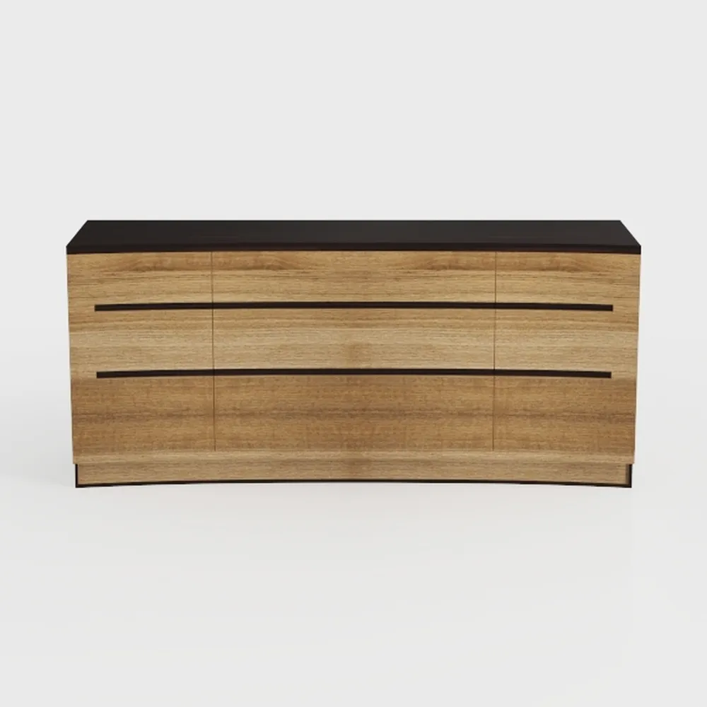 BERRYMERRY Fluted Dresser for Bedroom with 9